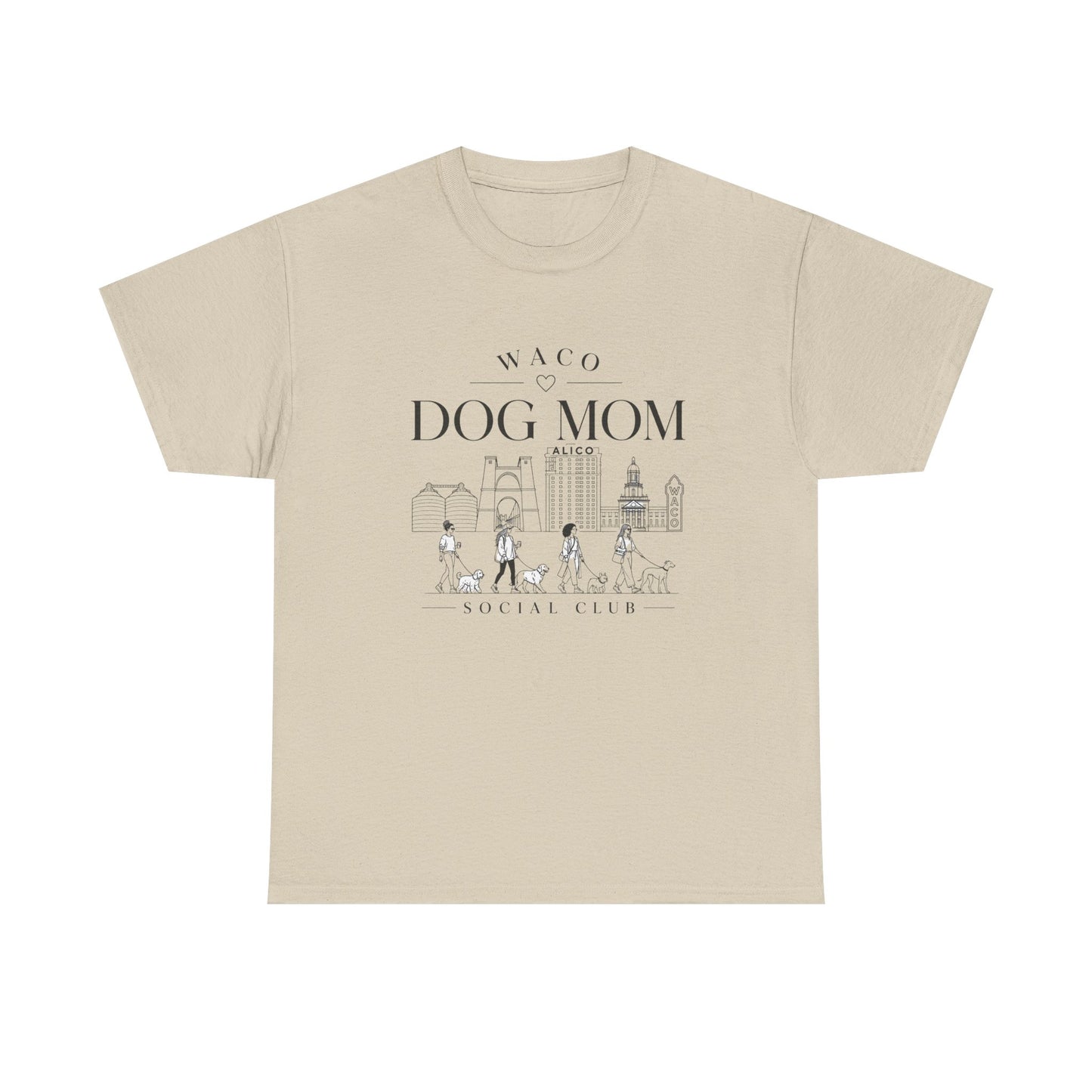 Waco Dog Mom Tee – Cute City Dog Mom Graphic T-Shirt