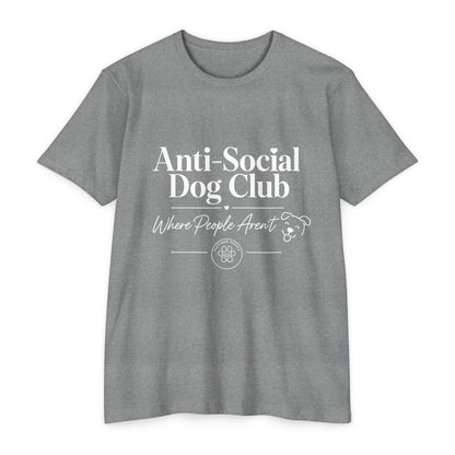 Anti-Social Dog Club T-Shirt — "Where People Aren't" Pet Lover Tee