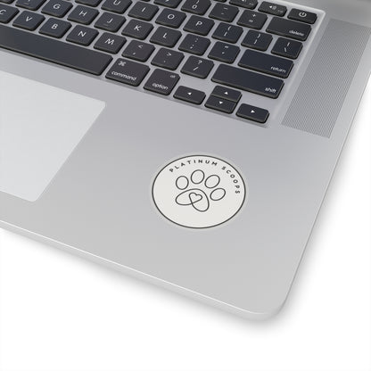 Platinum Scoops Logo Sticker — vinyl sticker, packaging or scale reference