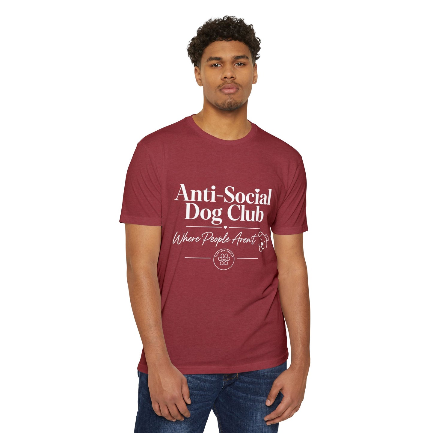 Anti-Social Dog Club T-Shirt — "Where People Aren't" Pet Lover Tee