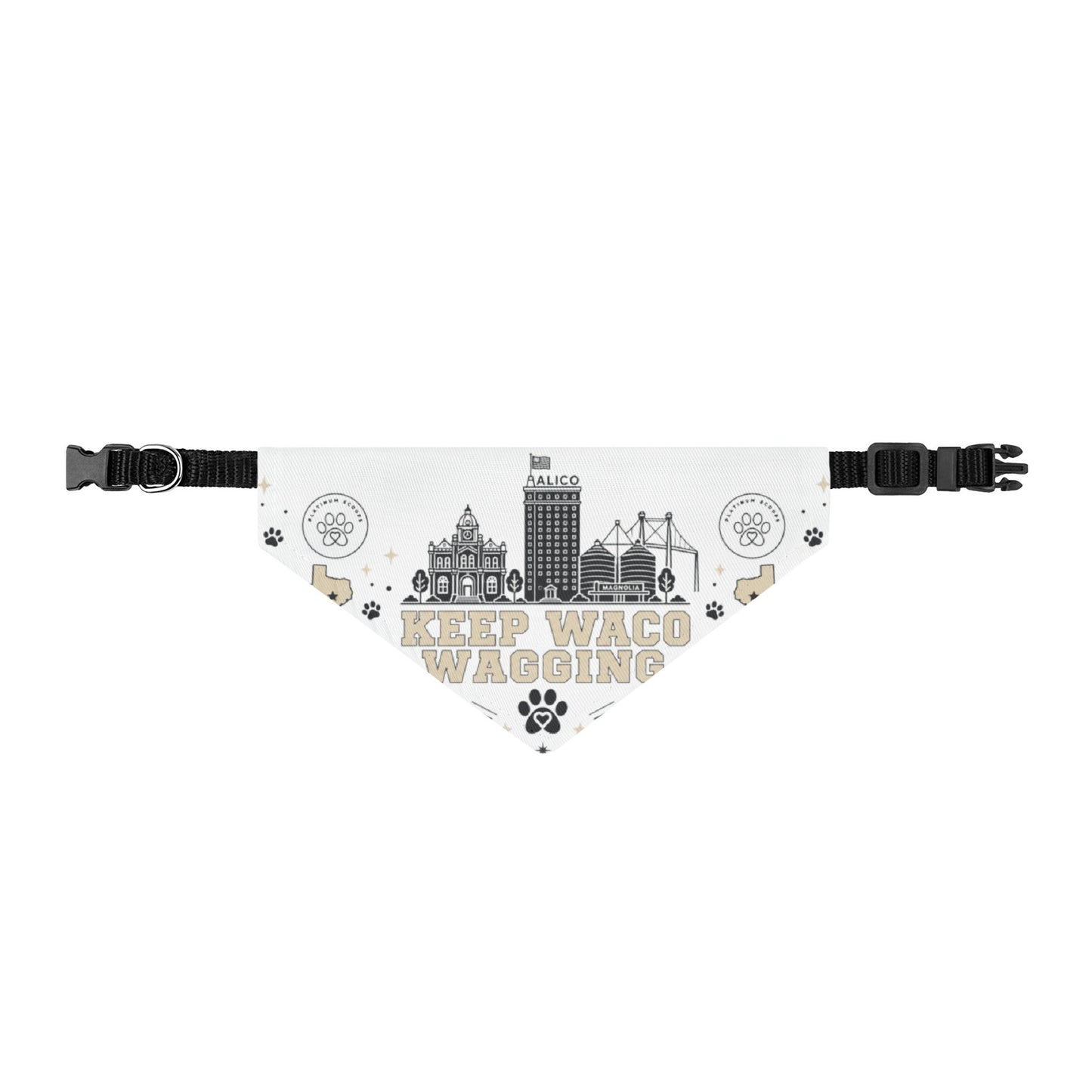 Keep Waco Wagging Clip-on Pet Bandana