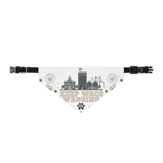 Keep Waco Wagging Clip-on Pet Bandana