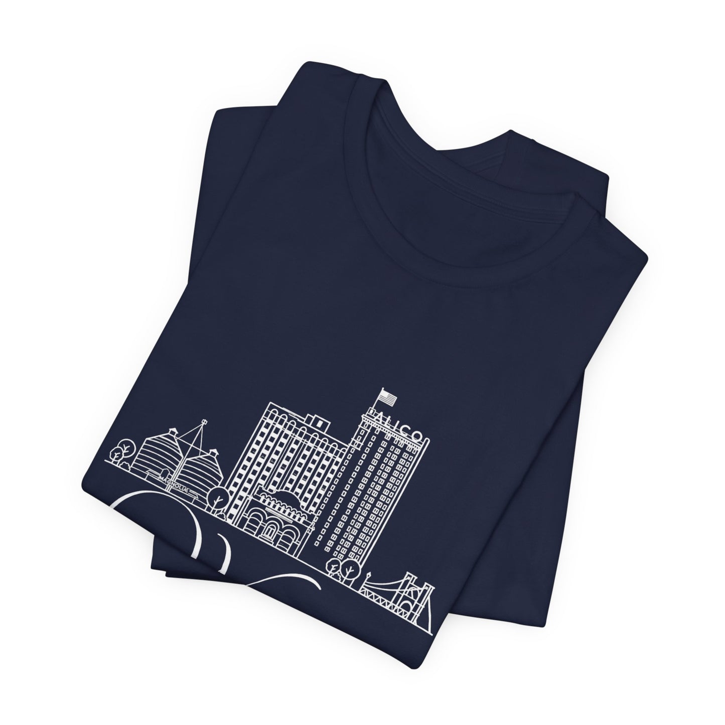 Waco Dog Mom Tee — dog mom Waco skyline artwork, packaging or scale reference