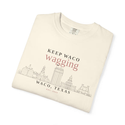 Keep Waco Wagging T-Shirt — Waco, Texas Skyline Tee