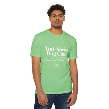 Anti-Social Dog Club T-Shirt — "Where People Aren't" Pet Lover Tee