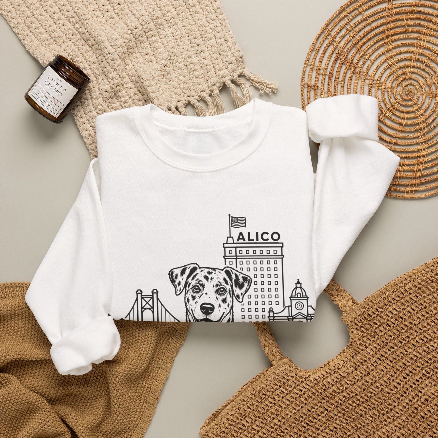 Keep Waco Wagging — Catahoula Crewneck