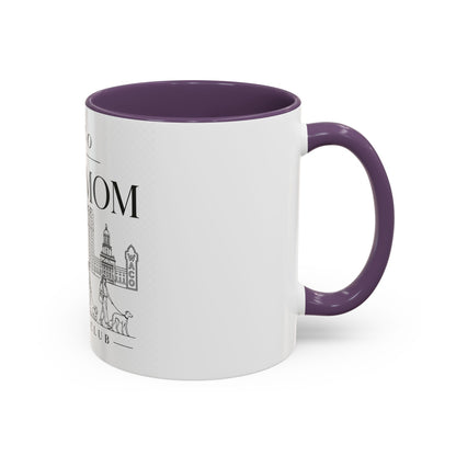 Waco Dog Mom Social Club mug — Waco skyline mug, packaging or scale reference