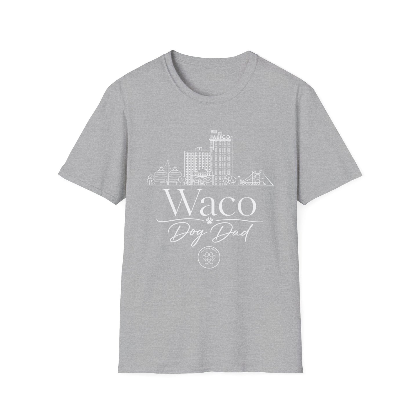Waco Skyline T-Shirt — 'Waco Dog Dad' Graphic Tee