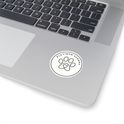 Platinum Scoops Logo Sticker — vinyl sticker, packaging or scale reference