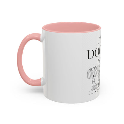 Waco Dog Mom Social Club mug — Waco skyline mug, packaging or scale reference