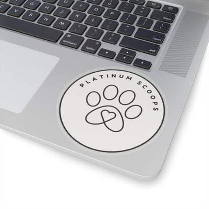 Platinum Scoops Logo Sticker — vinyl sticker, packaging or scale reference