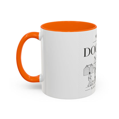 Waco Dog Mom Social Club mug — Waco skyline mug, packaging or scale reference