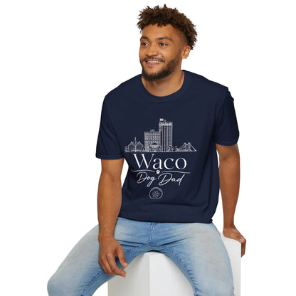 Waco Skyline T-Shirt — 'Waco Dog Dad' Graphic Tee