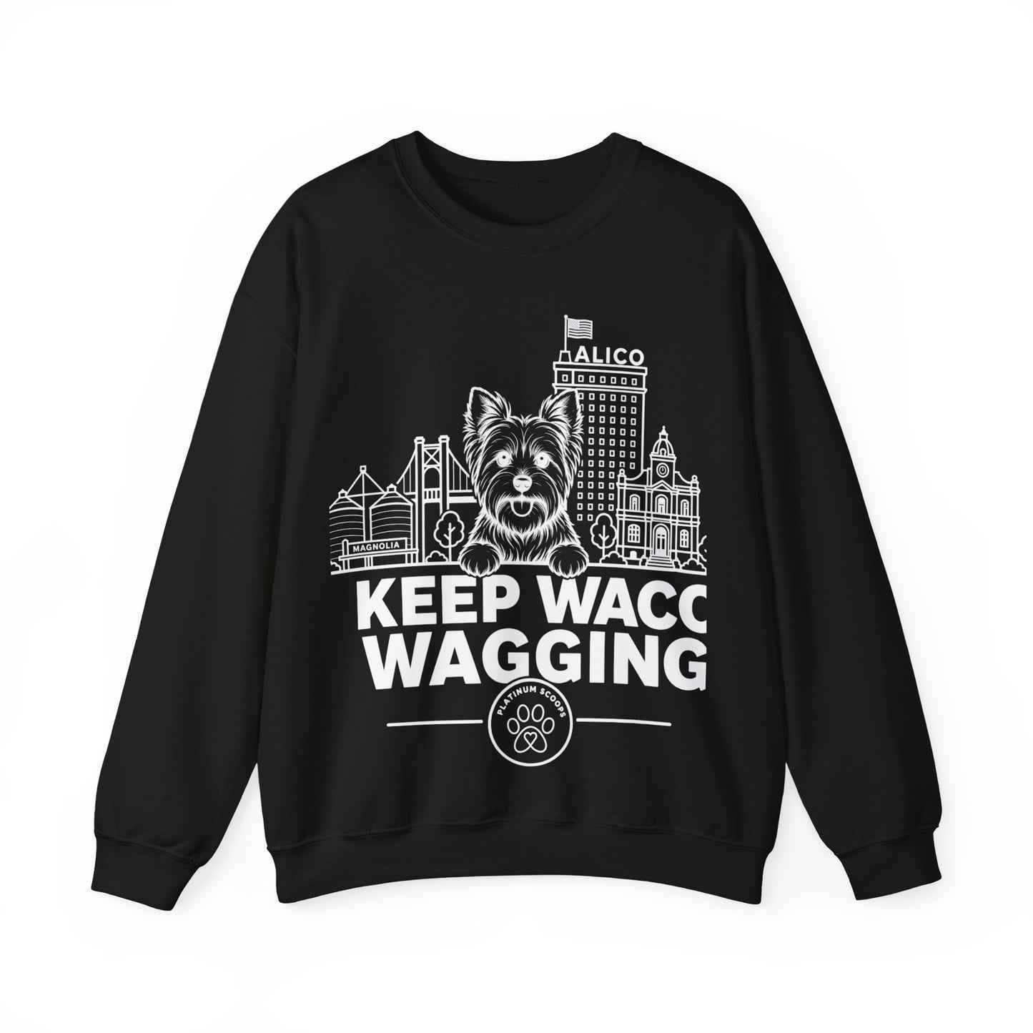 Keep Waco Wagging — Yorkie Crewneck