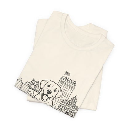 Keep Waco Wagging Labrador Edition — Labrador and Waco skyline artwork, packaging or scale reference