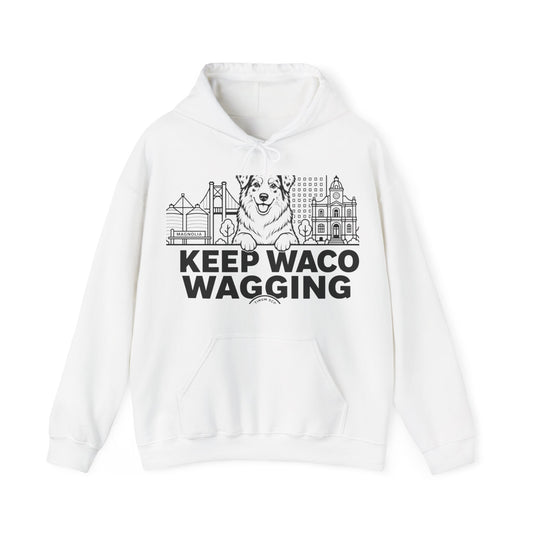 Keep Waco Wagging — Australian Shepherd Hoodie