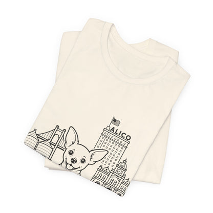 Keep Waco Wagging Chihuahua Edition — Chihuahua and Waco skyline artwork, packaging or scale reference