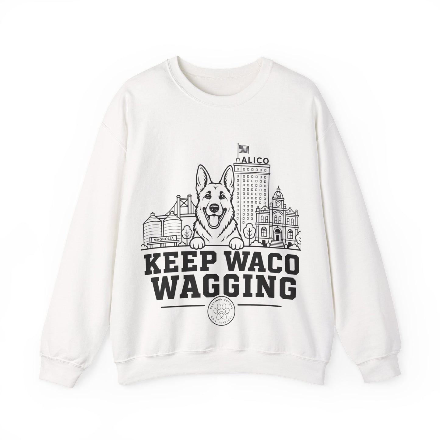 Keep Waco Wagging — German Shepherd Crewneck