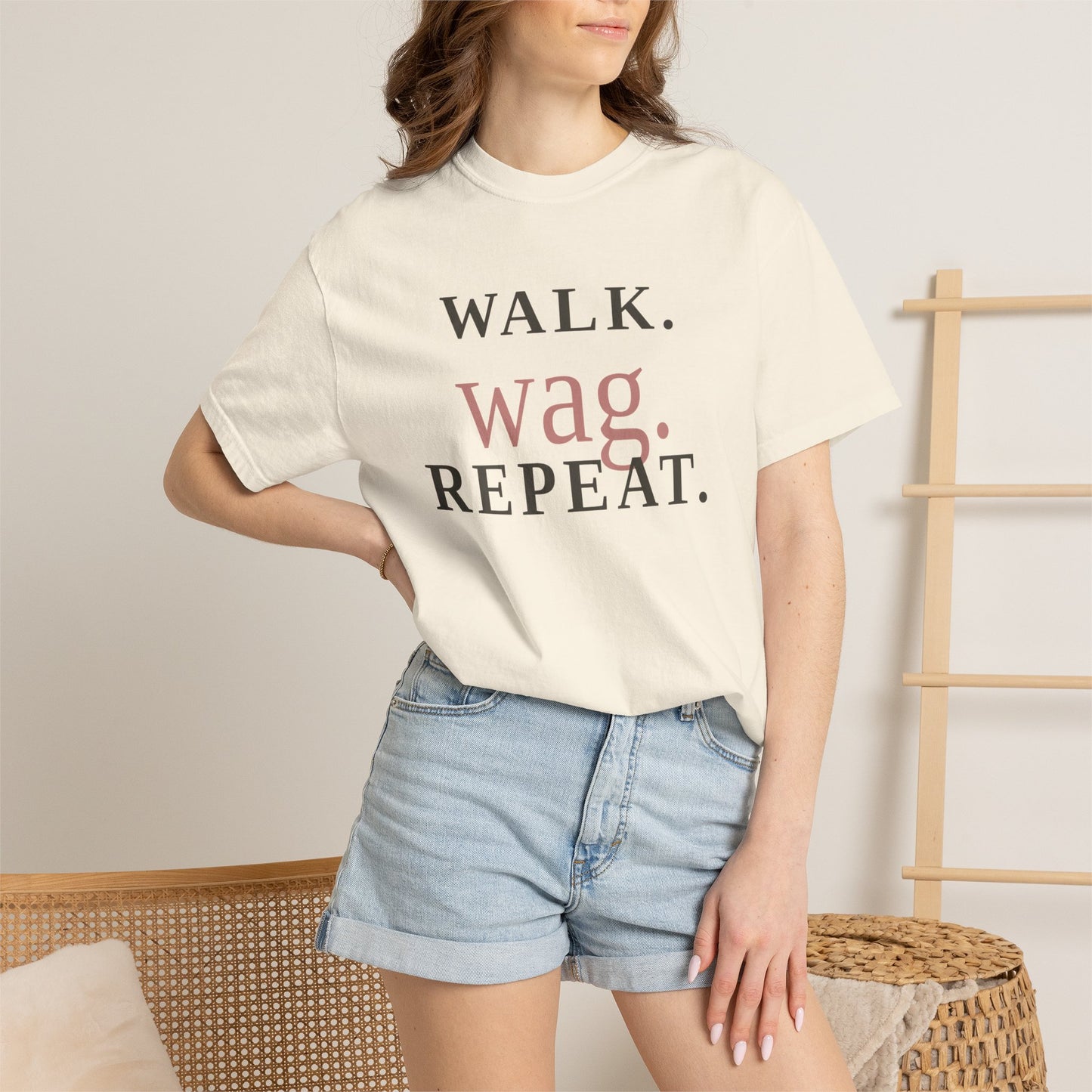 Walk Wag Repeat T-Shirt — Keep Waco Wagging Dog Lover Tee