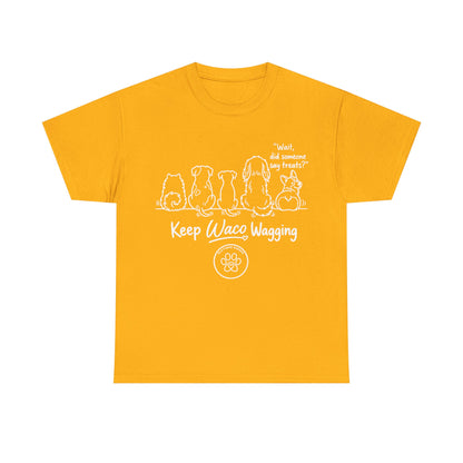 Keep Waco Wagging Dog T-Shirt — Cute Paw Print Graphic Tee