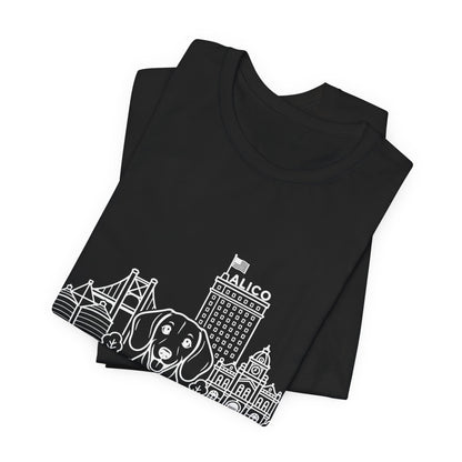 Keep Waco Wagging Dachshund Edition — Dachshund and Waco skyline artwork, packaging or scale reference