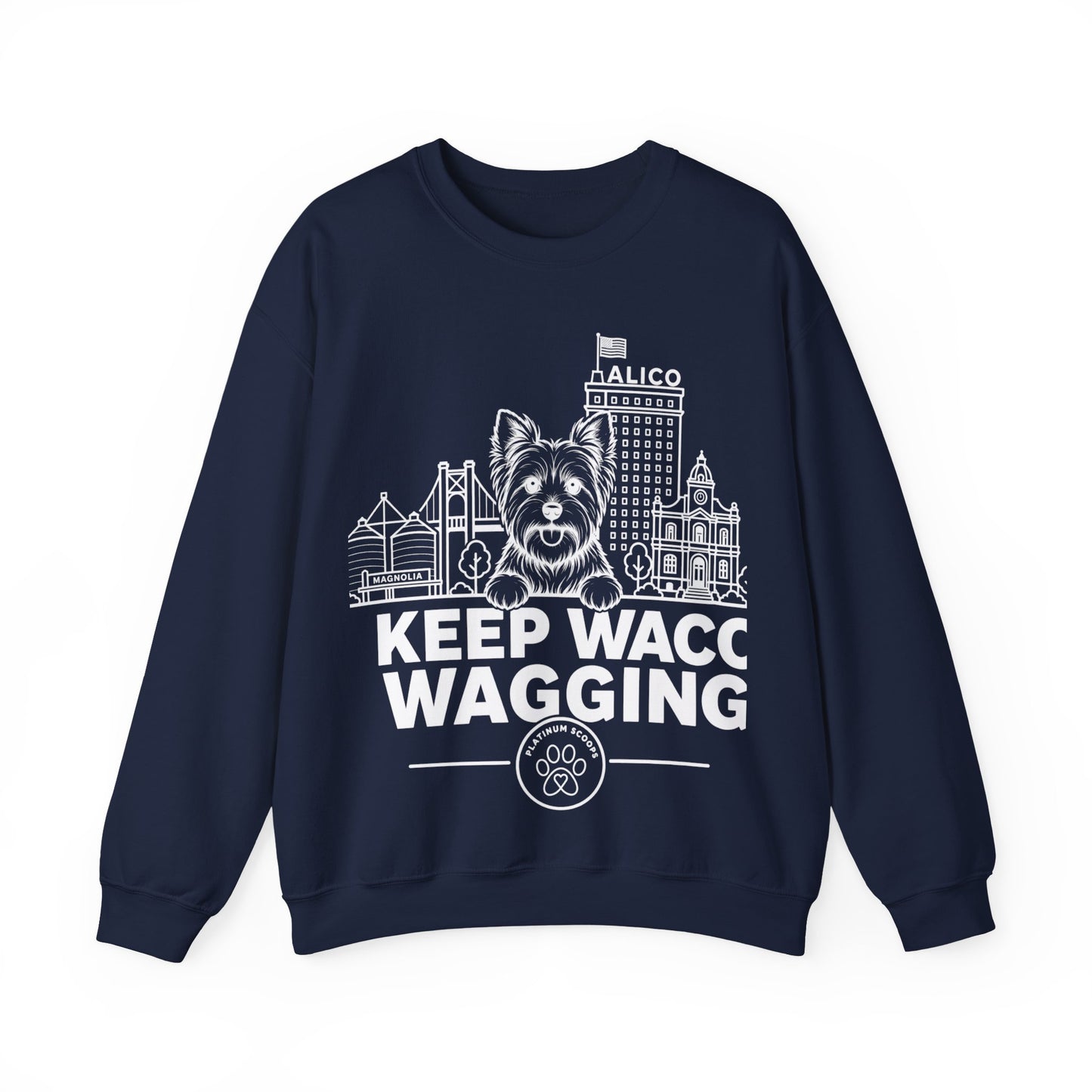 Keep Waco Wagging — Yorkie Crewneck