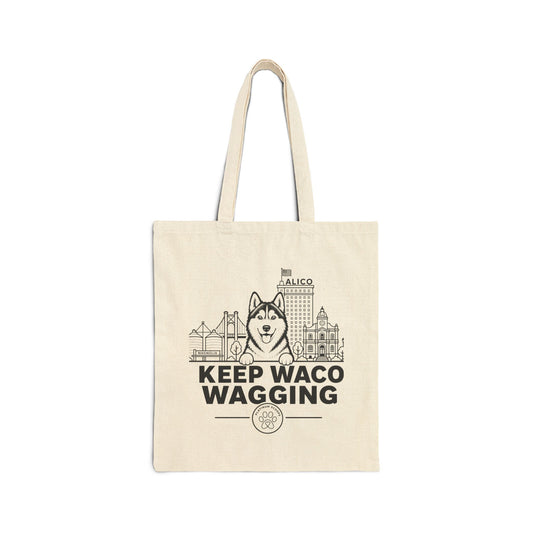 Keep Waco Wagging — Siberian Husky Tote Bag