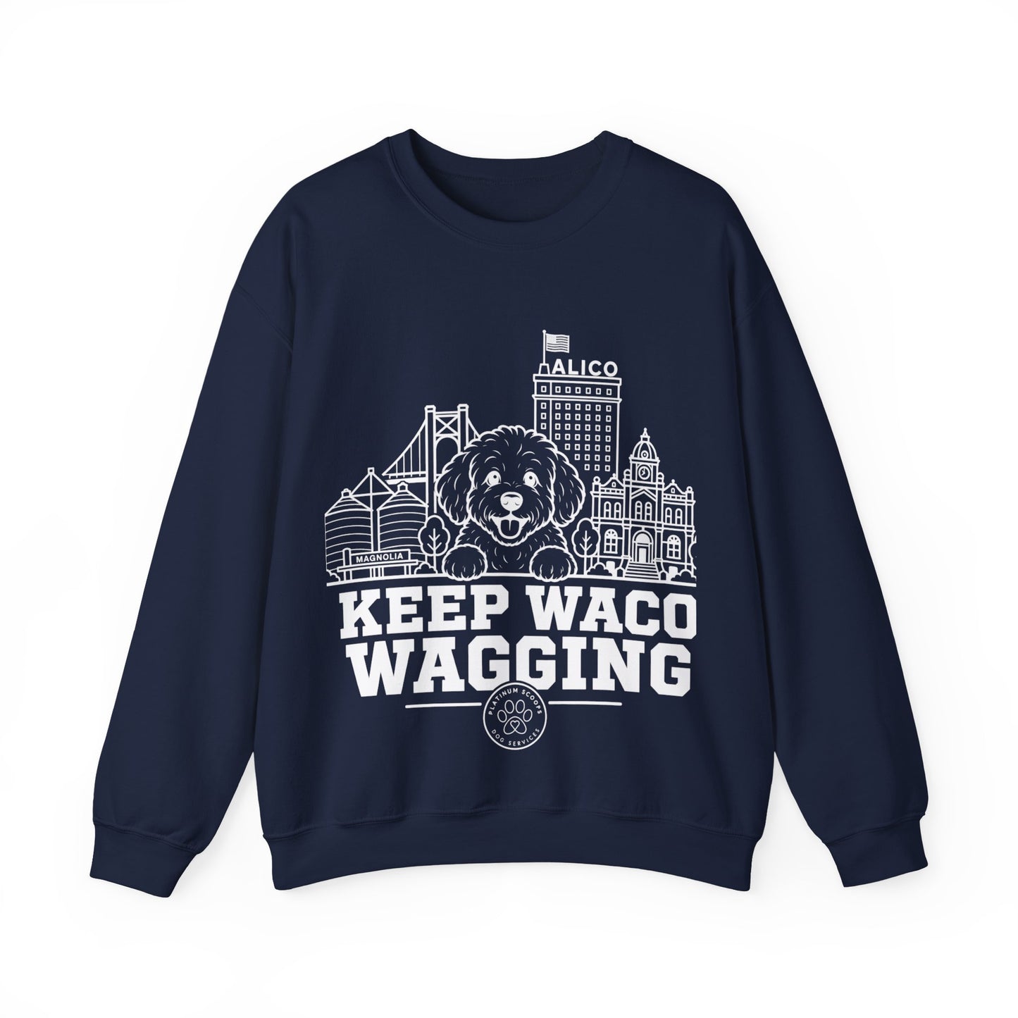 Keep Waco Wagging — Maltipoo Crewneck