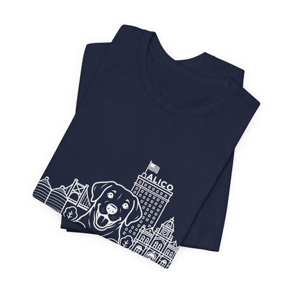 Keep Waco Wagging Labrador Edition — Labrador and Waco skyline artwork, packaging or scale reference