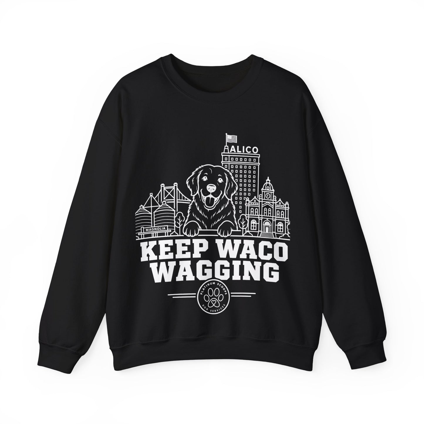 Keep Waco Wagging — Golden Retriever Crewneck