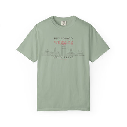 Keep Waco Wagging T-Shirt — Waco, Texas Skyline Tee