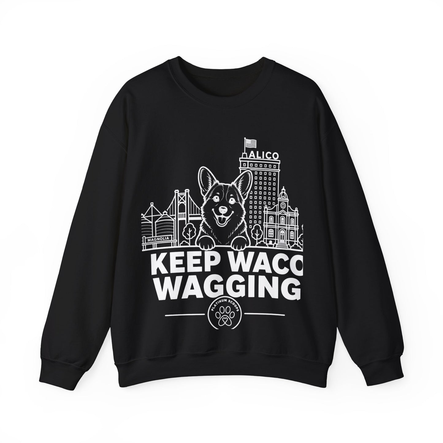 Keep Waco Wagging — Corgi Crewneck