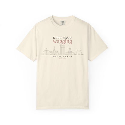 Keep Waco Wagging T-Shirt — Waco, Texas Skyline Tee