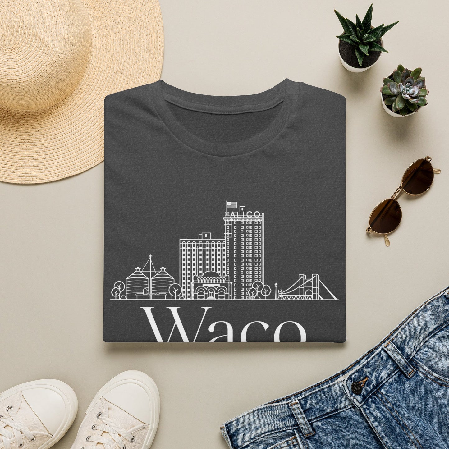Waco Skyline T-Shirt — 'Waco Dog Dad' Graphic Tee