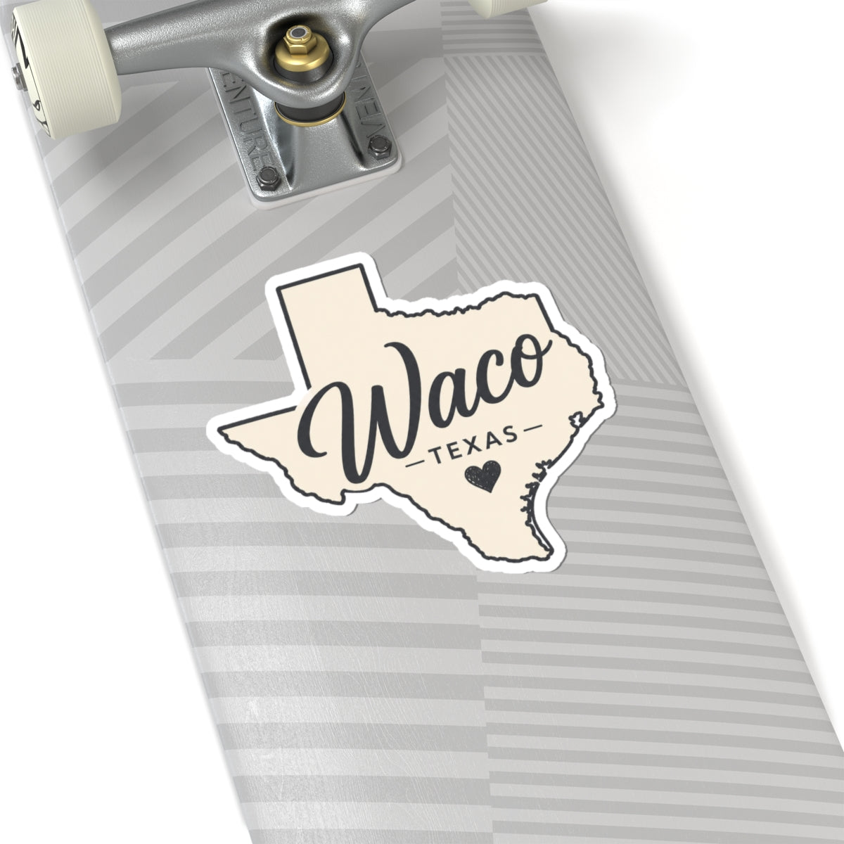 Waco Texas sticker — vinyl sticker, packaging or scale reference