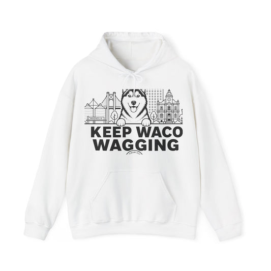 Keep Waco Wagging — Siberian Husky Hoodie