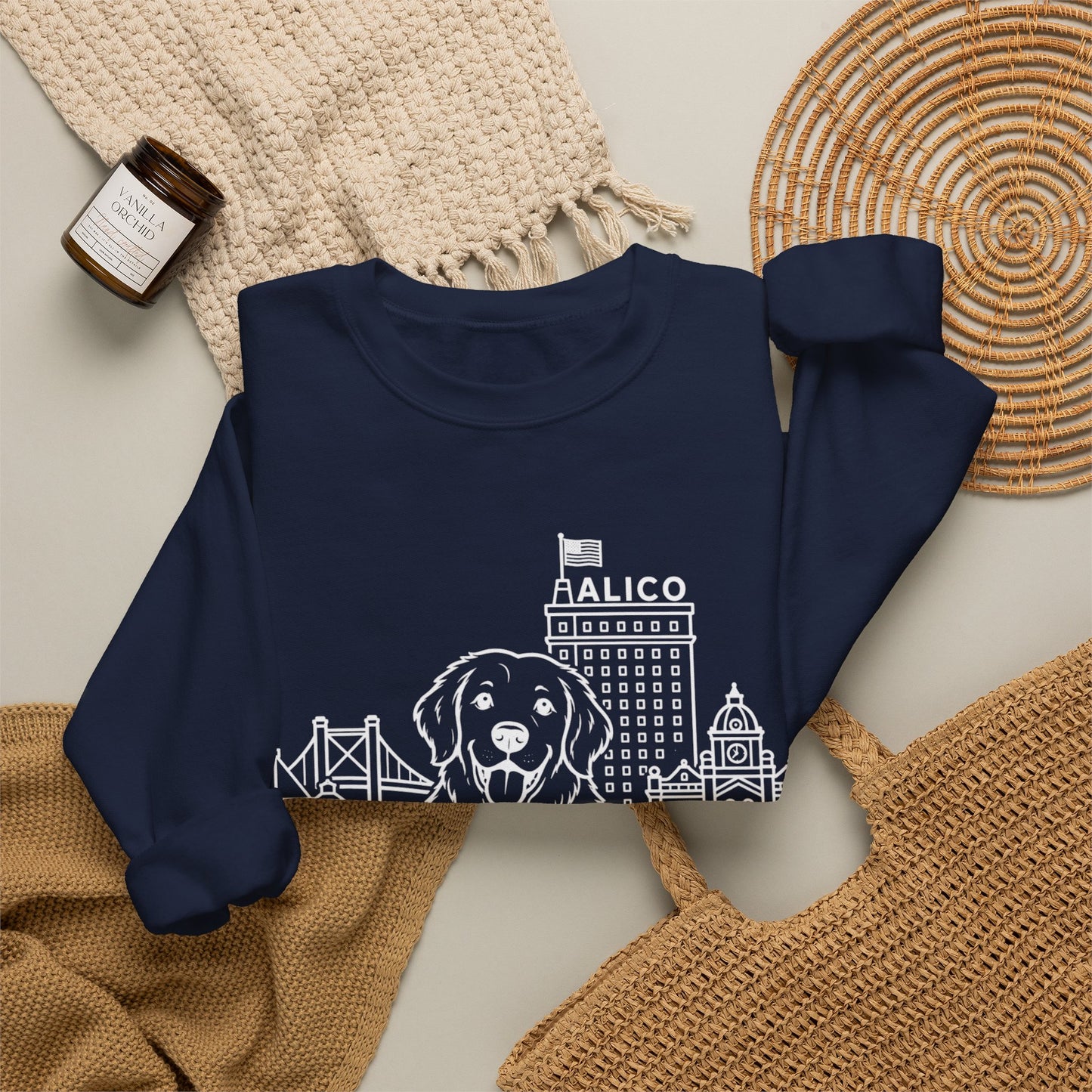 Keep Waco Wagging — Golden Retriever Crewneck