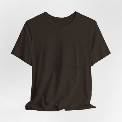 Keep Waco Wagging Dog T‑Shirt — Cute Paw Print Rescue Tee