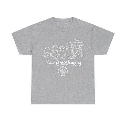 Keep Waco Wagging Dog T-Shirt — Cute Paw Print Graphic Tee