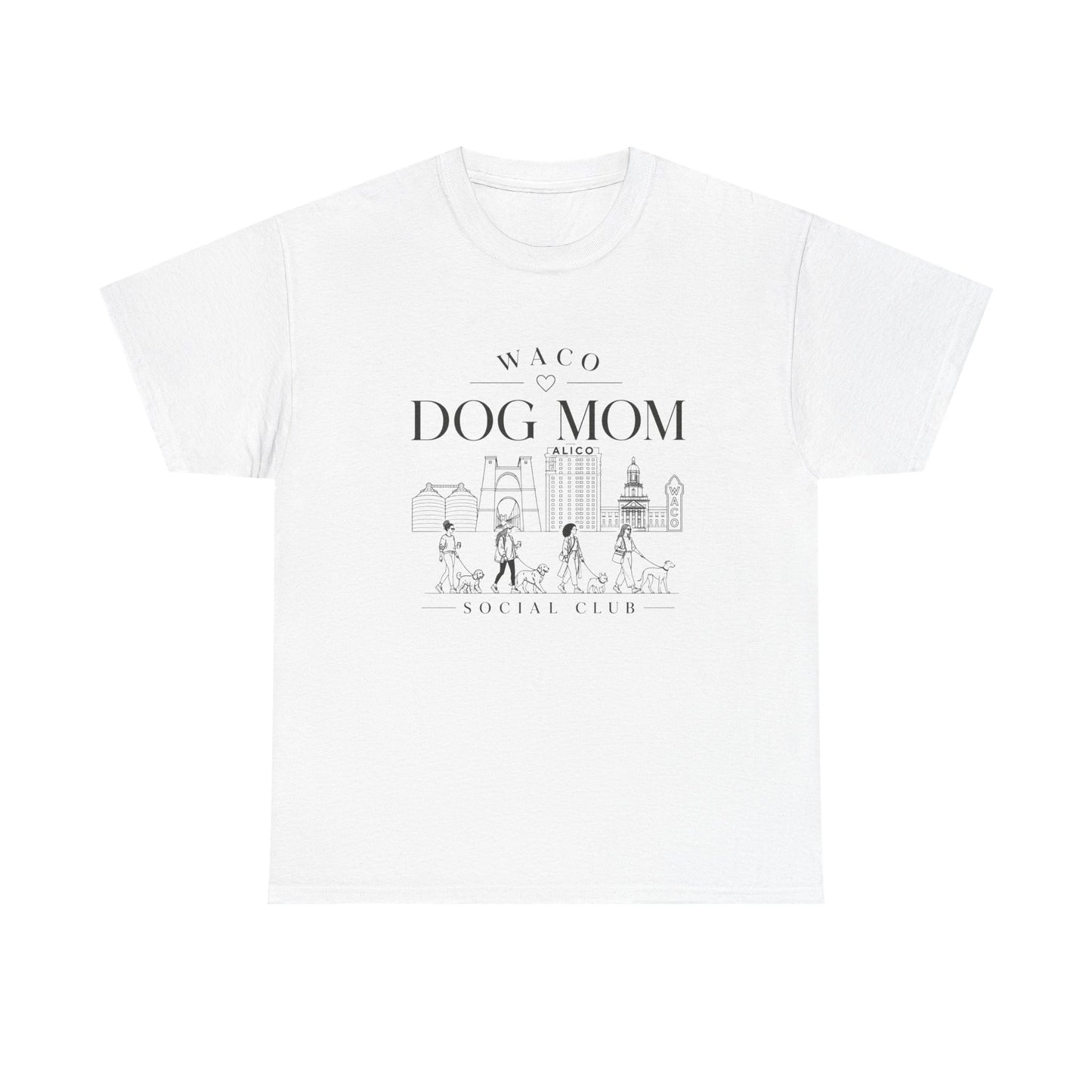 Waco Dog Mom Tee – Cute City Dog Mom Graphic T-Shirt