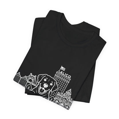 Keep Waco Wagging Labrador Edition — Labrador and Waco skyline artwork, packaging or scale reference