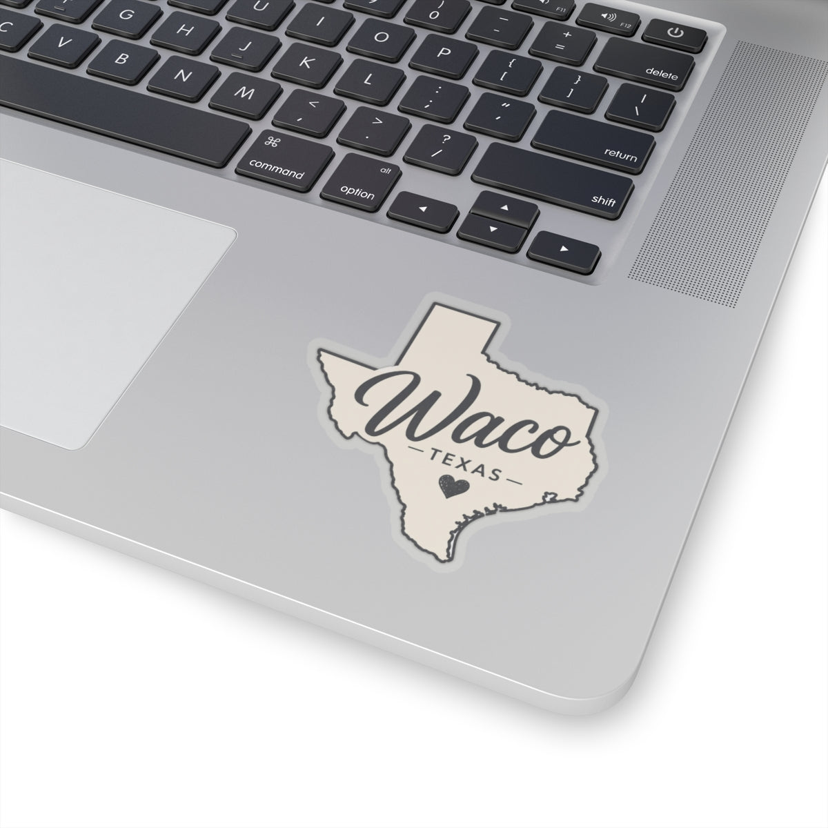 Waco Texas sticker — vinyl sticker, packaging or scale reference