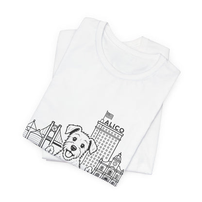 Keep Waco Wagging — Rescue Mutt and Waco skyline artwork, packaging or scale reference