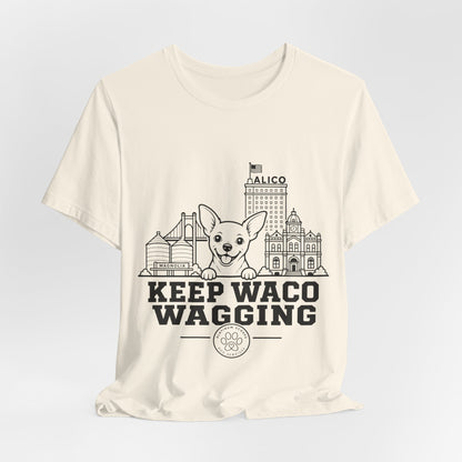 Keep Waco Wagging Chihuahua Edition — Chihuahua and Waco skyline artwork, packaging or scale reference