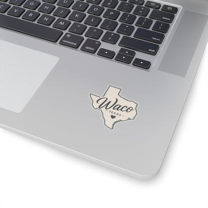 Waco Texas sticker — vinyl sticker, packaging or scale reference