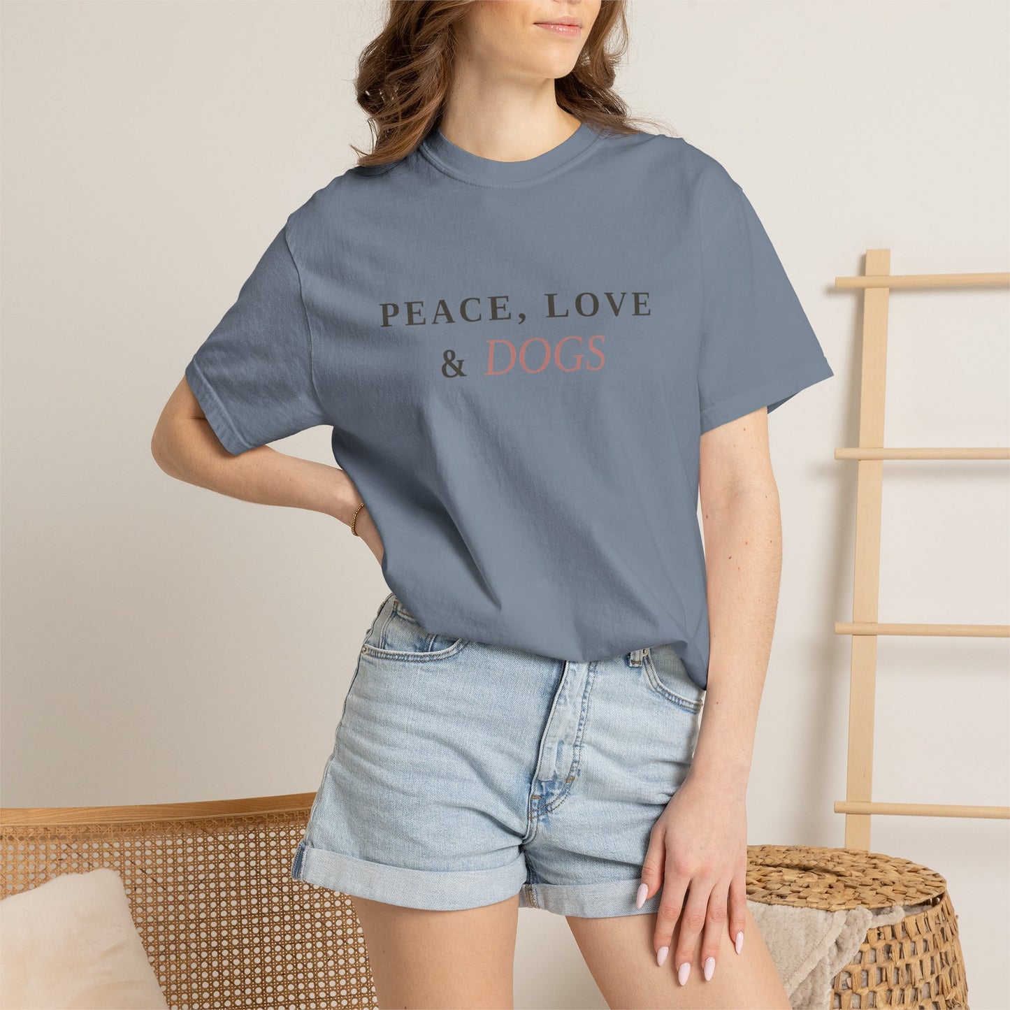 Peace Love & Dogs T-Shirt — Cute Dog Lover Tee