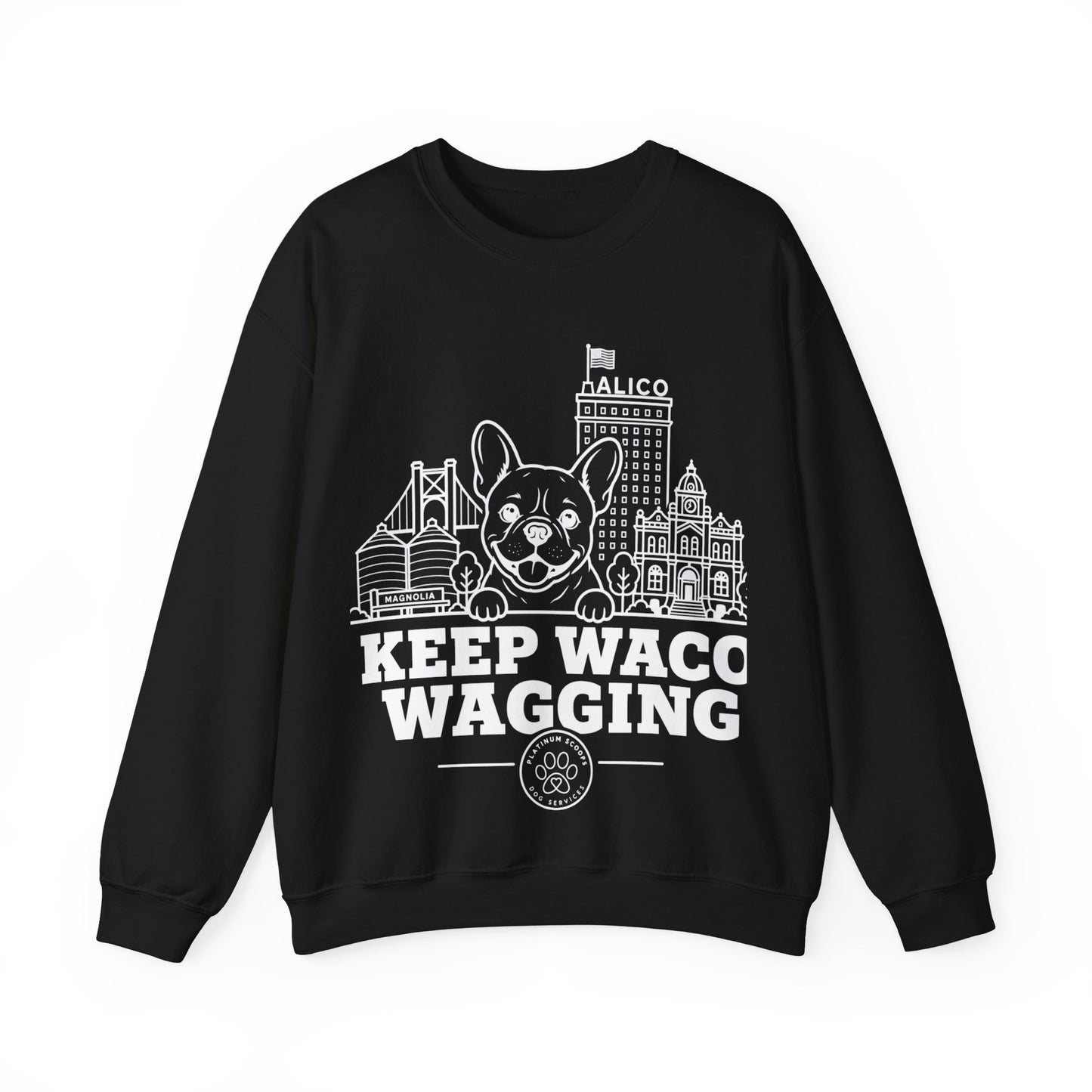 Keep Waco Wagging — Frenchie Crewneck
