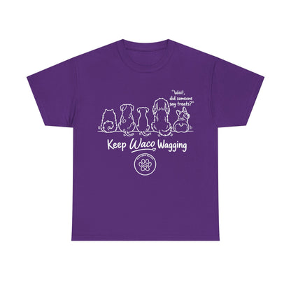Keep Waco Wagging Dog T-Shirt — Cute Paw Print Graphic Tee