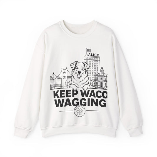 Keep Waco Wagging — Australian Shepherd Crewneck
