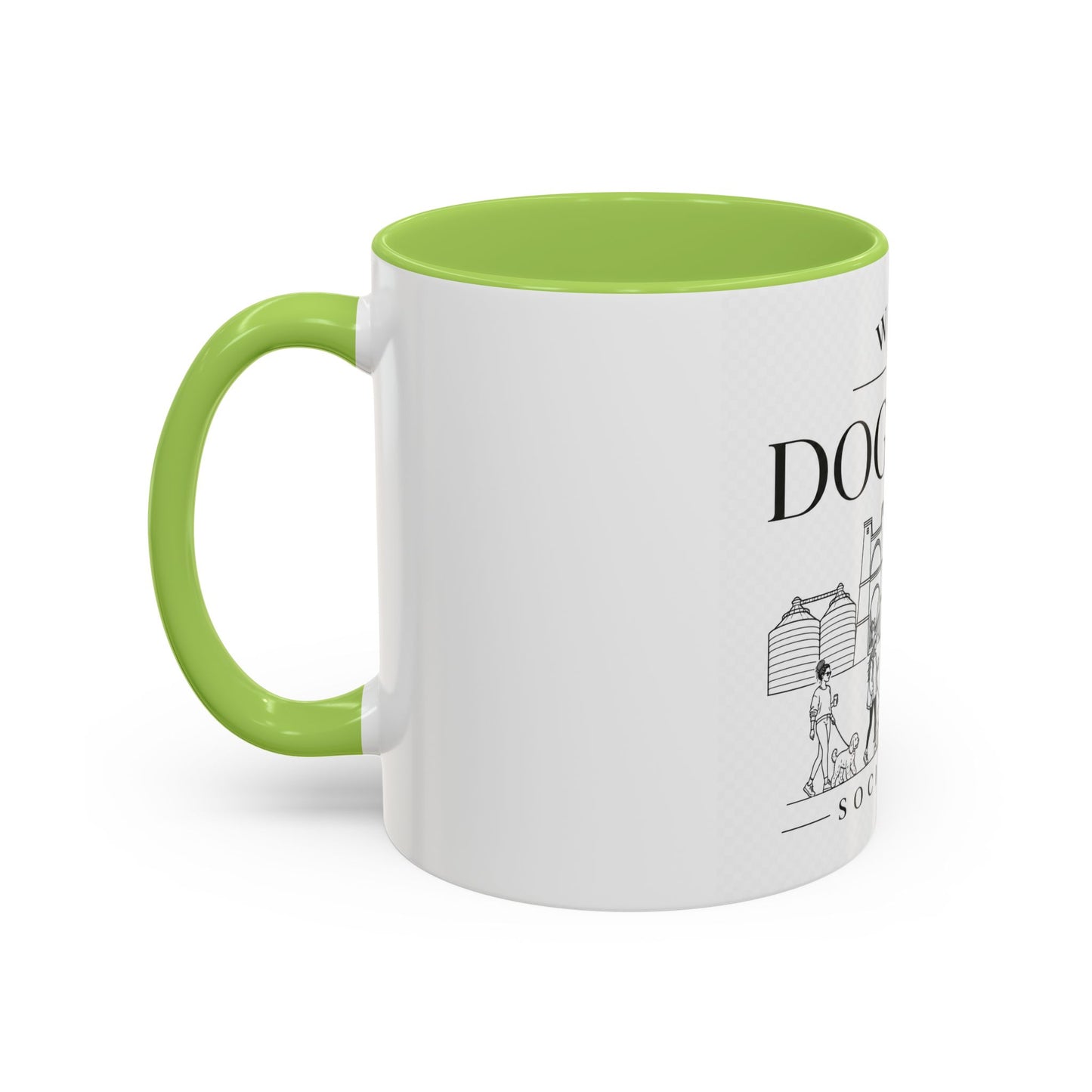 Waco Dog Mom Coffee Mug — 'Dog Mom Social Club' Accent Ceramic Mug (11/15oz)